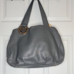 Michael Kors Dark Grey Leather Shoulder Bag